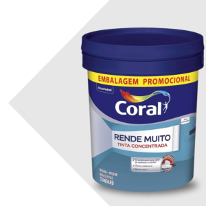 Tinta Acrílica Fosca Branco Rende Muito 20L Coral
